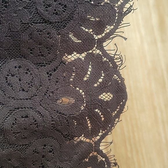 Free People Size 2 Black Verushka Halter Neck Sleeveless Lace Mini Short Dress - Picture 5 of 11